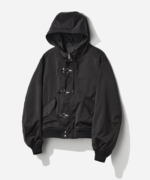 ファイヤーマンバックルコンパクトフードブルゾン(HARE)（ブルゾン