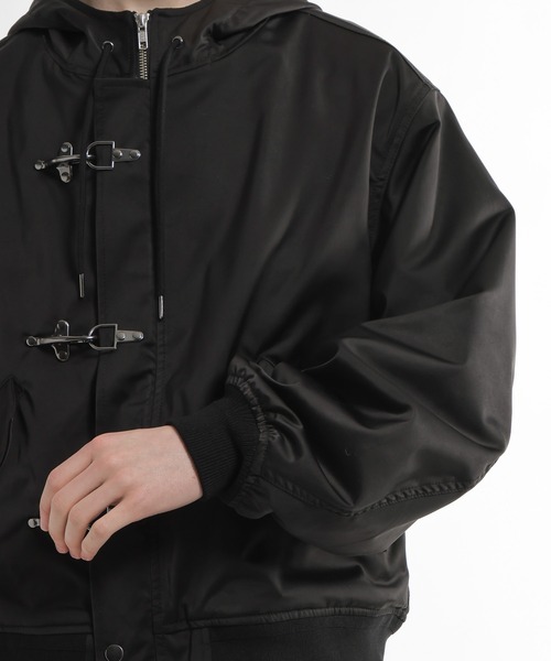 ファイヤーマンバックルコンパクトフードブルゾン(HARE)（ブルゾン