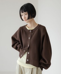 LOWRYS FARM | リングドットクルーカーディガン 649889(カーディガン/ボレロ)