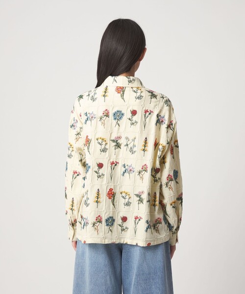 CITEN(シテン)の「<CITEN>ブロックフラワーシシュウシャツ(シャツ/ブラウス・レディース・ブラック/オフホワイト・FREE)」の7枚目の写真
