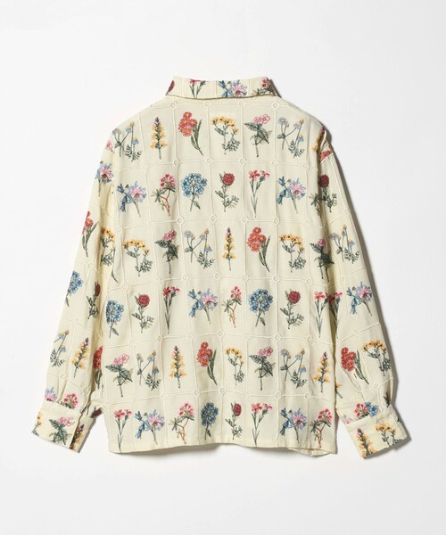 CITEN(シテン)の「<CITEN>ブロックフラワーシシュウシャツ(シャツ/ブラウス・レディース・ブラック/オフホワイト・FREE)」の9枚目の写真