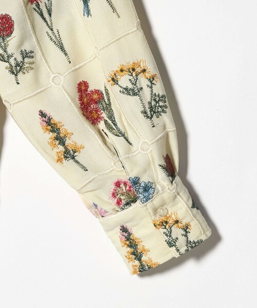 CITEN(シテン)の「<CITEN>ブロックフラワーシシュウシャツ(シャツ/ブラウス・レディース・ブラック/オフホワイト・FREE)」の11枚目の写真