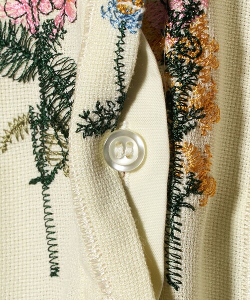 CITEN(シテン)の「<CITEN>ブロックフラワーシシュウシャツ(シャツ/ブラウス・レディース・ブラック/オフホワイト・FREE)」の13枚目の写真