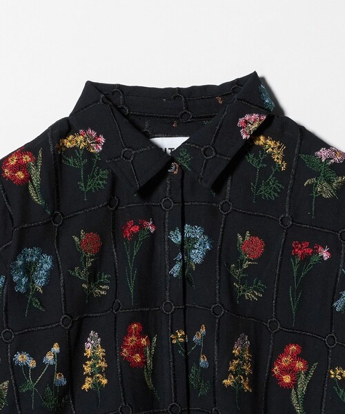 CITEN(シテン)の「<CITEN>ブロックフラワーシシュウシャツ(シャツ/ブラウス・レディース・ブラック/オフホワイト・FREE)」の16枚目の写真