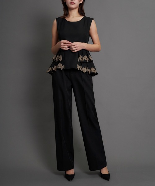 point lace pants set up（パンツドレス）｜My shawty（マイシャウ