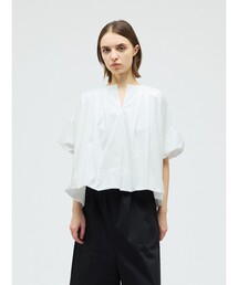 mizuiroind | mizuiro ind バルーンノーカラーシャツ(シャツ/ブラウス)