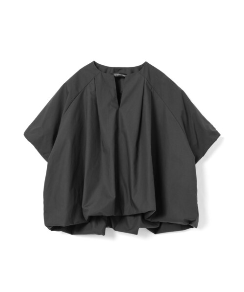 mizuiroind(ミズイロインド)の「mizuiro ind バルーンノーカラーシャツ(シャツ/ブラウス・レディース・オフホワイト/アイボリー/ネイビー/ブラック・FREE)」の3枚目の写真