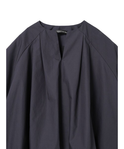 mizuiroind(ミズイロインド)の「mizuiro ind バルーンノーカラーシャツ(シャツ/ブラウス・レディース・オフホワイト/アイボリー/ネイビー/ブラック・FREE)」の18枚目の写真