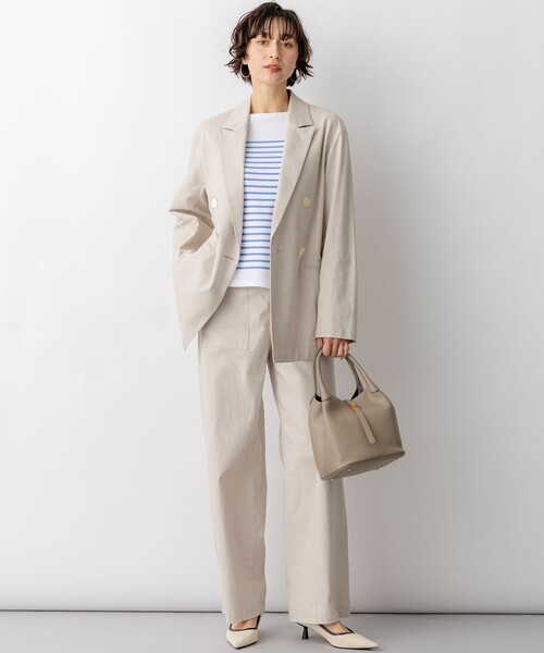 23区 S(ニジュウサンクチイサイサイズ)の「スラブツイルストレッチ ベイカーパンツ(その他パンツ・レディース・ベージュ系1/ホワイト系/ブルー系/カーキ系/ネイビー系1・32/34/30)」の10枚目の写真