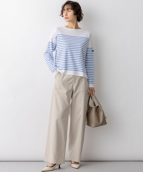 23区 S(ニジュウサンクチイサイサイズ)の「スラブツイルストレッチ ベイカーパンツ(その他パンツ・レディース・ベージュ系1/ホワイト系/ブルー系/カーキ系/ネイビー系1・32/34/30)」の11枚目の写真