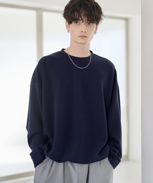 ETELIO(エテリオ)の「マルチファンクショナリーポンチドローコードロンT(Tシャツ/カットソー・メンズ・ホワイト/ブラック系/チャコール/ネイビー/ホワイト系/ブラック/ブルーグレー/ブルーグリーン/ワイン・S/M/L/XL)」の7枚目の写真