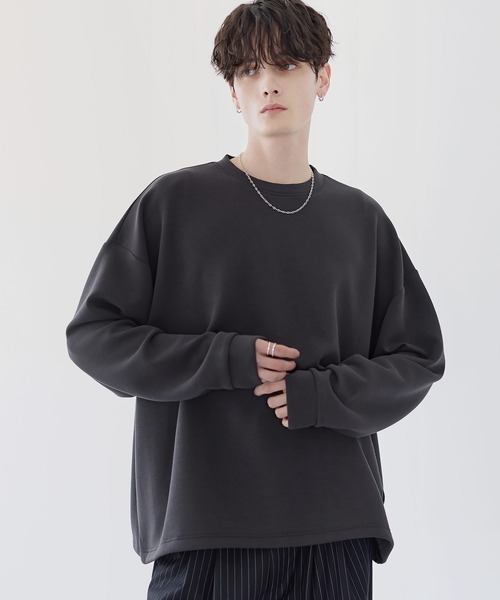 ETELIO(エテリオ)の「マルチファンクショナリーポンチドローコードロンT(Tシャツ/カットソー・メンズ・ホワイト/ブラック系/チャコール/ネイビー/ホワイト系/ブラック/ブルーグレー/ブルーグリーン/ワイン・S/M/L/XL)」の6枚目の写真