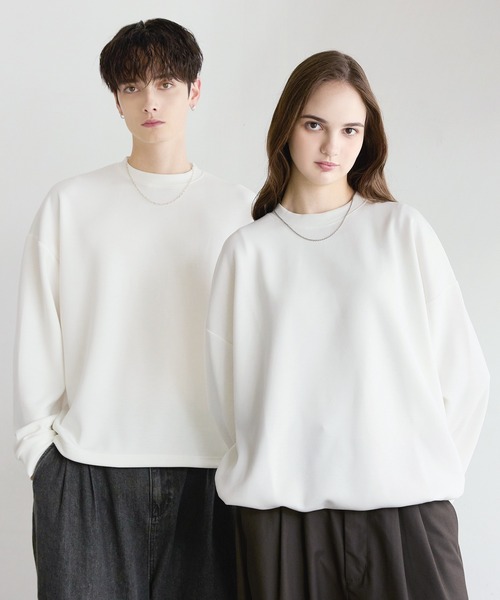 ETELIO(エテリオ)の「【抗ピリング/防シワ】マルチファンクショナリーポンチドローコードロンT(Tシャツ/カットソー・メンズ・ホワイト/ブラック系/チャコール/ネイビー/ホワイト系/ブラック/ブルーグレー/ブルーグリーン/ワイン・S/M/L/XL)」の11枚目の写真