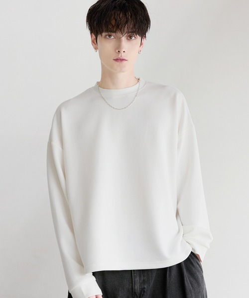 ETELIO(エテリオ)の「【抗ピリング/防シワ】マルチファンクショナリーポンチドローコードロンT(Tシャツ/カットソー・メンズ・ホワイト/ブラック系/チャコール/ネイビー/ホワイト系/ブラック/ブルーグレー/ブルーグリーン/ワイン・S/M/L/XL)」の13枚目の写真