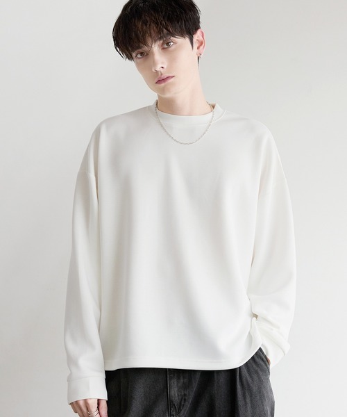ETELIO(エテリオ)の「【抗ピリング/防シワ】マルチファンクショナリーポンチドローコードロンT(Tシャツ/カットソー・メンズ・ホワイト/ブラック系/チャコール/ネイビー/ホワイト系/ブラック/ブルーグレー/ブルーグリーン/ワイン・S/M/L/XL)」の14枚目の写真
