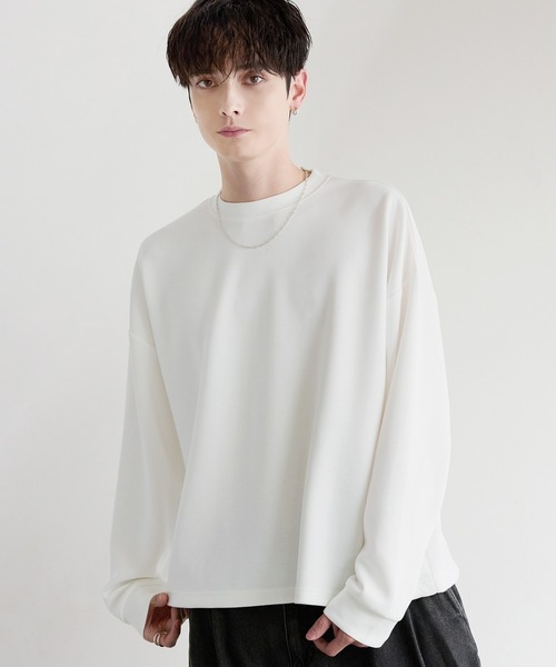ETELIO(エテリオ)の「【抗ピリング/防シワ】マルチファンクショナリーポンチドローコードロンT(Tシャツ/カットソー・メンズ・ホワイト/ブラック系/チャコール/ネイビー/ホワイト系/ブラック/ブルーグレー/ブルーグリーン/ワイン・S/M/L/XL)」の16枚目の写真