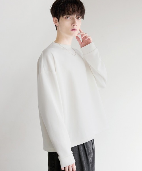 ETELIO(エテリオ)の「【抗ピリング/防シワ】マルチファンクショナリーポンチドローコードロンT(Tシャツ/カットソー・メンズ・ホワイト/ブラック系/チャコール/ネイビー/ホワイト系/ブラック/ブルーグレー/ブルーグリーン/ワイン・S/M/L/XL)」の17枚目の写真