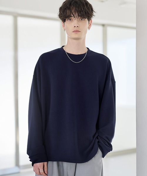 ETELIO(エテリオ)の「マルチファンクショナリーポンチドローコードロンT(Tシャツ/カットソー・メンズ・ホワイト/ブラック系/チャコール/ネイビー/ホワイト系/ブラック/ブルーグレー/ブルーグリーン/ワイン・S/M/L/XL)」の11枚目の写真