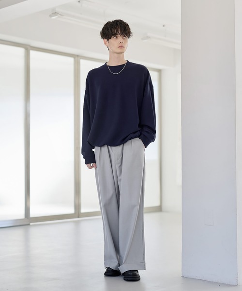 ETELIO(エテリオ)の「マルチファンクショナリーポンチドローコードロンT(Tシャツ/カットソー・メンズ・ホワイト/ブラック系/チャコール/ネイビー/ホワイト系/ブラック/ブルーグレー/ブルーグリーン/ワイン・S/M/L/XL)」の17枚目の写真