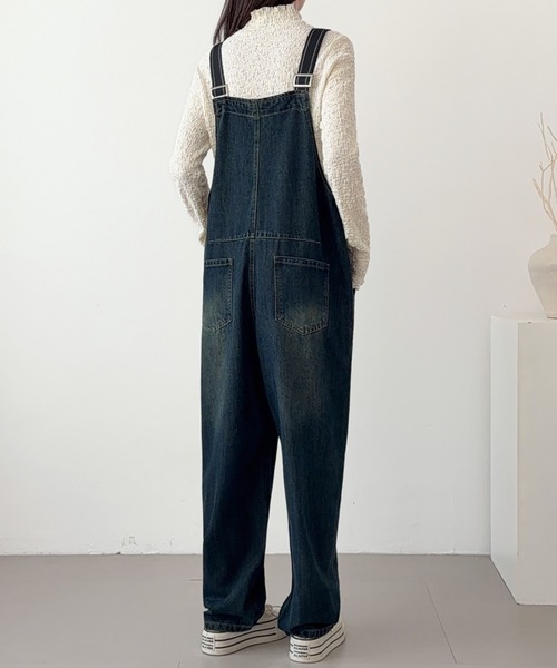 ABITOKYO（アビトーキョー）の「デニムサロペットパンツ（サロペット/オーバーオール・レディース・ブルー/ブラック・FREE）」の12枚目の写真