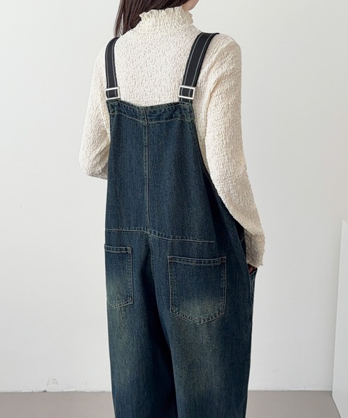 ABITOKYO（アビトーキョー）の「デニムサロペットパンツ（サロペット/オーバーオール・レディース・ブルー/ブラック・FREE）」の13枚目の写真