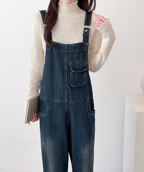 ABITOKYO（アビトーキョー）の「デニムサロペットパンツ（サロペット/オーバーオール・レディース・ブルー/ブラック・FREE）」の17枚目の写真