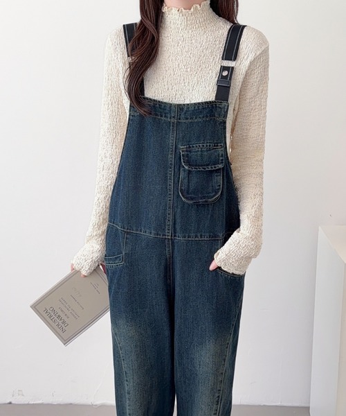 ABITOKYO（アビトーキョー）の「デニムサロペットパンツ（サロペット/オーバーオール・レディース・ブルー/ブラック・FREE）」の18枚目の写真