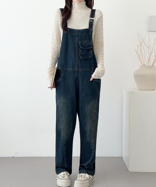 ABITOKYO（アビトーキョー）の「デニムサロペットパンツ（サロペット/オーバーオール・レディース・ブルー/ブラック・FREE）」の19枚目の写真