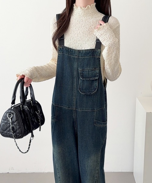 ABITOKYO（アビトーキョー）の「デニムサロペットパンツ（サロペット/オーバーオール・レディース・ブルー/ブラック・FREE）」の20枚目の写真