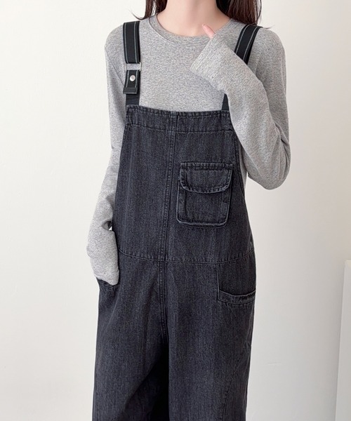 ABITOKYO（アビトーキョー）の「デニムサロペットパンツ（サロペット/オーバーオール・レディース・ブルー/ブラック・FREE）」の22枚目の写真