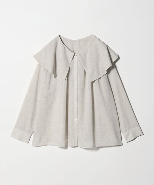 BEAUTY&YOUTH UNITED ARROWS（ビューティーアンドユースユナイテッドアローズ）の「ポリエステル ビッグカラーシャツ 防シワ ウォッシャブル（シャツ/ブラウス・レディース・ナチュラル/ブラック・FREE）」の11枚目の写真