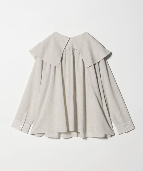 BEAUTY&YOUTH UNITED ARROWS（ビューティーアンドユースユナイテッドアローズ）の「ポリエステル ビッグカラーシャツ 防シワ ウォッシャブル（シャツ/ブラウス・レディース・ナチュラル/ブラック・FREE）」の12枚目の写真