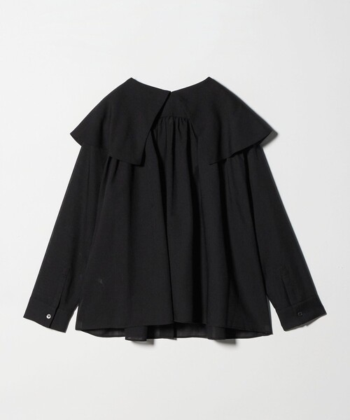 BEAUTY&YOUTH UNITED ARROWS（ビューティーアンドユースユナイテッドアローズ）の「ポリエステル ビッグカラーシャツ 防シワ ウォッシャブル（シャツ/ブラウス・レディース・ナチュラル/ブラック・FREE）」の18枚目の写真