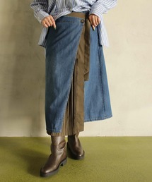 BITTOKO（ビットコ）の「デニムプリーツスカート（デニムスカート）」