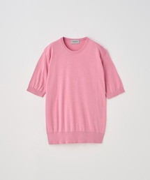 JOHN SMEDLEY（ジョンスメドレー）の「半袖コットンニットプルオーバー（ニット/セーター）」