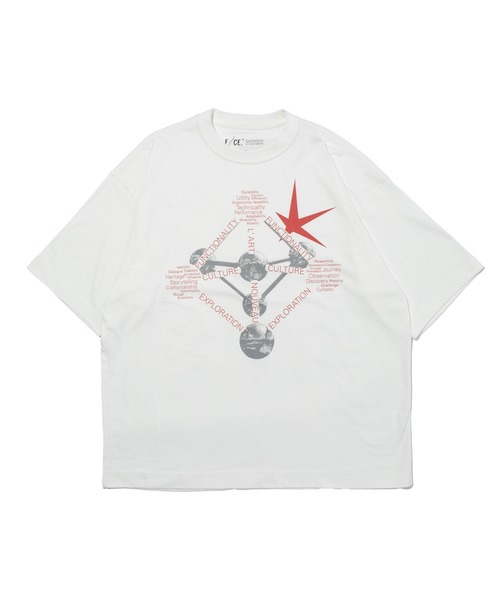 F/CE. (エフシーイー)の「F/CE. F/CE. WORDCORE ON ATOMIUM T / エフシーイー エフシーイー ワードコア オン アトミウム ティー(Tシャツ/カットソー・メンズ・チャコール/ホワイト/ブラック・SMALL/MEDIUM/LARGE/X-LARGE)」の1枚目の写真