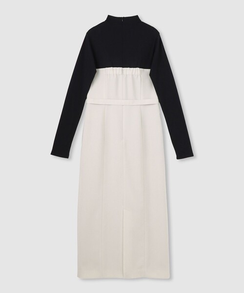 allureville（アルアバイル）の「スラブオックステレココンビワンピース（ワンピース・レディース・ネイビー/ベージュ・2/1）」の13枚目の写真