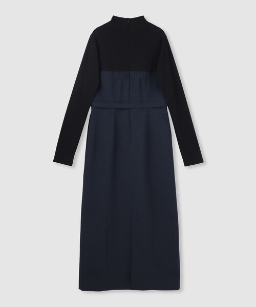 allureville（アルアバイル）の「スラブオックステレココンビワンピース（ワンピース・レディース・ネイビー/ベージュ・2/1）」の5枚目の写真