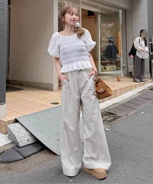 セール】【SETUP対応/2サイズ展開/低身長サイズ】ストライプフラップ