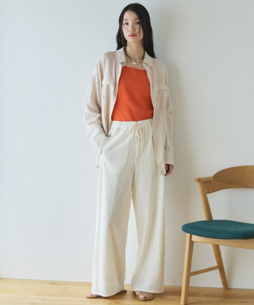 Doux archives(ドゥアルシーヴ)の「リネンライクアウトポケットシャツ(シャツ/ブラウス・レディース・ブラック/ベージュ/サックスブルー・FREE)」の18枚目の写真