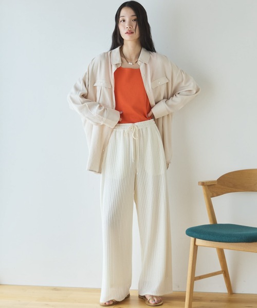 Doux archives(ドゥアルシーヴ)の「リネンライクアウトポケットシャツ(シャツ/ブラウス・レディース・ブラック/ベージュ/サックスブルー・FREE)」の20枚目の写真