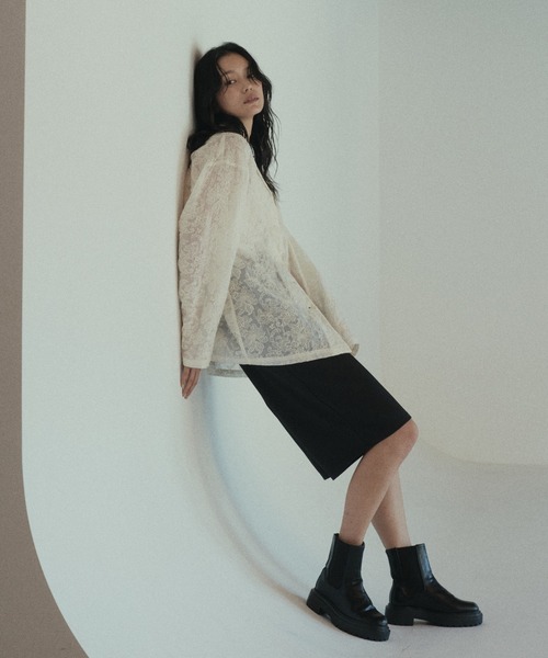 hellam（へラム）の「TRツイルタックハーフパンツ（スラックス・レディース・アイボリー/グレー/ブラック・FREE）」の18枚目の写真