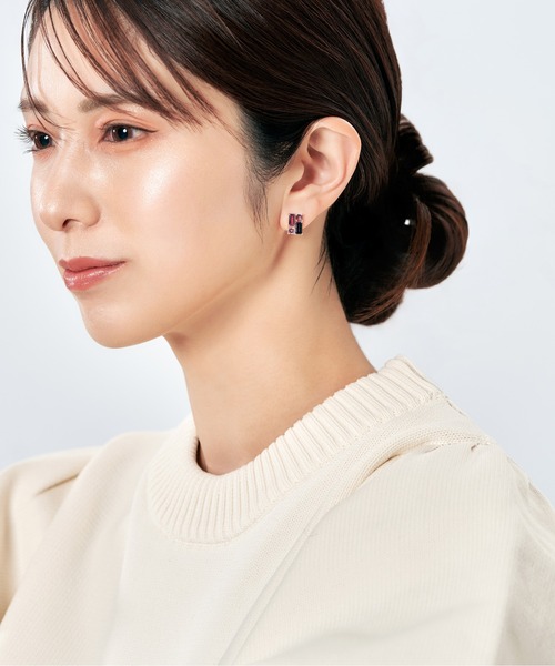 K10 カラーストーン ピアス（ピアス（両耳用））｜Jewel closet by