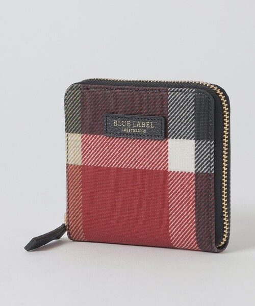 クレストブリッジチェックPVC二つ折り財布（財布）｜BLUE LABEL