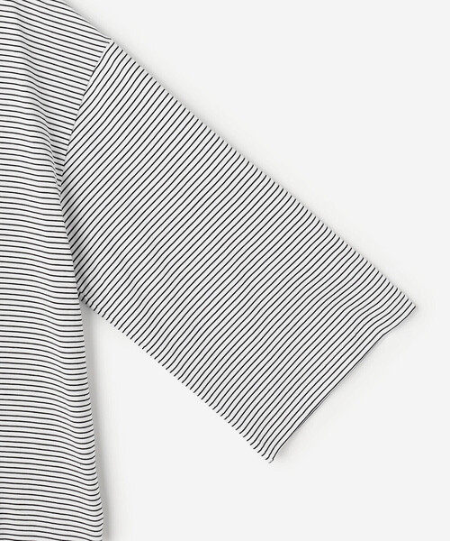handvaerk(ハンドバーク)の「handvaerk | 60/2 ボトルネックTシャツ STRIPE WOMEN(Tシャツ/カットソー・レディース・ホワイト系その他・S)」の6枚目の写真