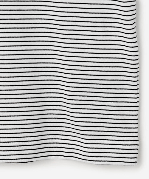 handvaerk(ハンドバーク)の「handvaerk | 60/2 ボトルネックTシャツ STRIPE WOMEN(Tシャツ/カットソー・レディース・ホワイト系その他・S)」の14枚目の写真