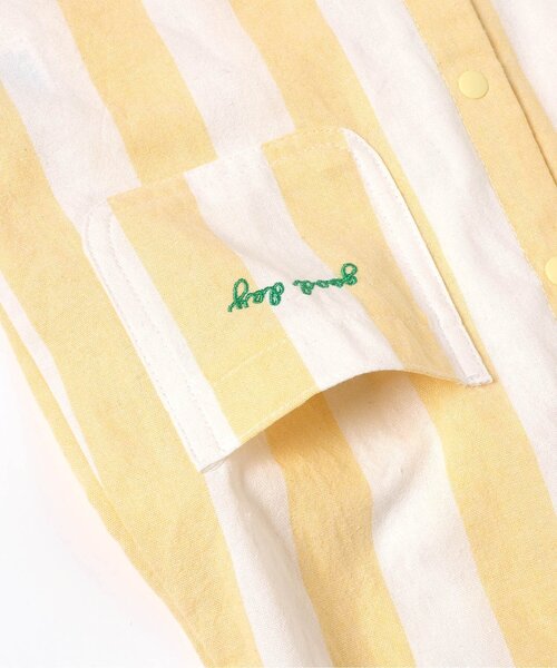 BREEZE（ブリーズ）の「Bpop うねうねシャツロンパス（ロンパース・キッズ・チェック/ストライプ・70/80）」の9枚目の写真