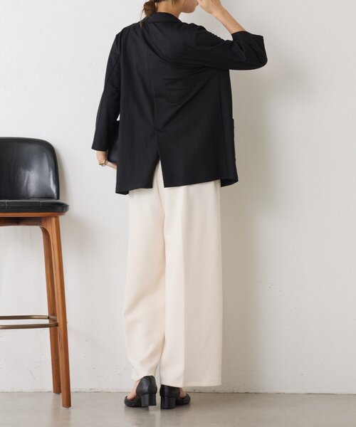 Jena espace merveilleux（ジェナ　エスパスメルヴェイユ）の「7分袖テーラードジャケット（テーラードジャケット・レディース・ブラック/ブラウン・FREE）」の6枚目の写真