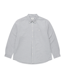 クールマックス Cロゴオックスフォードシャツ グレー