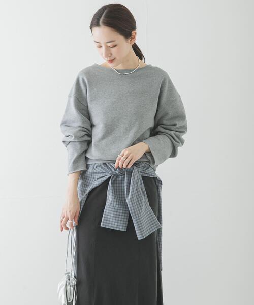 URBAN RESEARCH（アーバンリサーチ）の「カットオフショートスウェット（スウェット・レディース・ブラック/グレー系その他・FREE）」の6枚目の写真